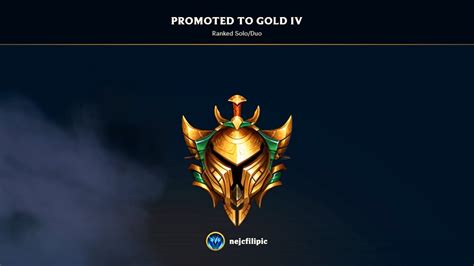 Promoted To Gold Iv For First Time League Of Legends Youtube