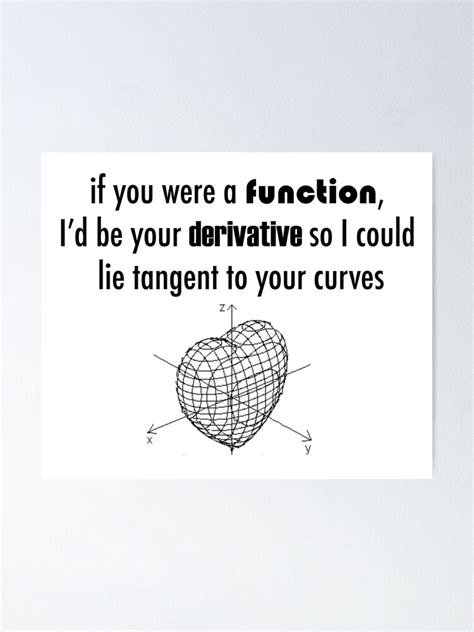 Math Pick Up Lines Poster By 1jin1win Redbubble
