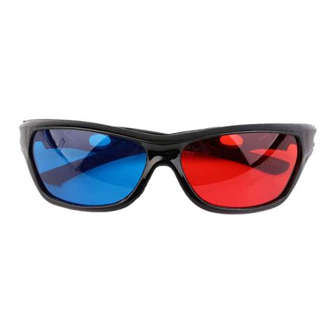 Black Frame Red Blue 3d Glasses For Dimensional Anaglyph Movie Game Dvd Eyewear Buy At A Low