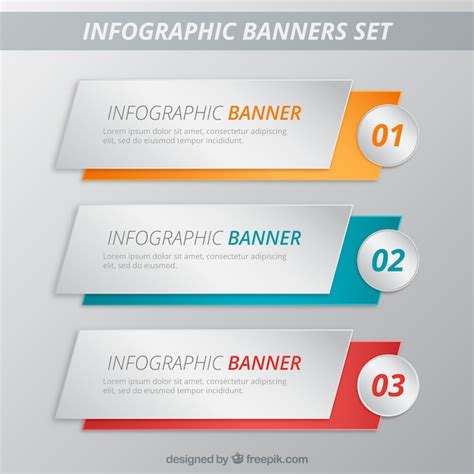 Premium Vector Infographic Banners Template Pack