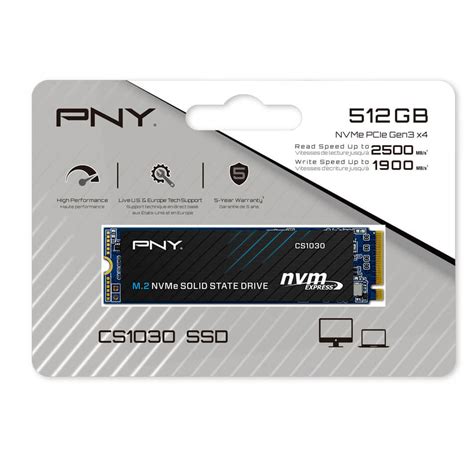 Buy PNY CS1030 M 2 NVMe SSD 512GB M280CS1030 512 CL PC Case Gear Australia