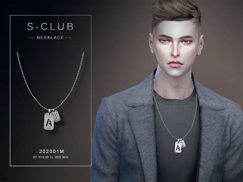 Ll Necklace 202001m By S Club From Tsr • Sims 4 Downloads