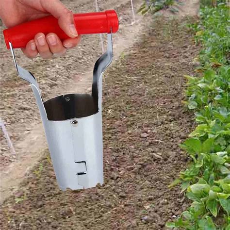 23cm Iron Garden Plants Sowing Machine Seedling Transplant Tools