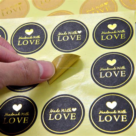 Gold Foil Sticker Rose Gold Sticker Gold Foil Labels - Buy Gold Foil Sticker,Rose Gold Sticker ...