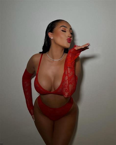 Rachel Alice Sexy In Red Lingerie For Valentine S Day Photos