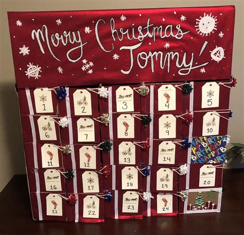 Homemade Advent Calendar For My Husband Birthday Included Rcrafts
