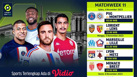 Jadwal Dan Link Streaming Ligue Week Di Vidio Ragam Bola Com