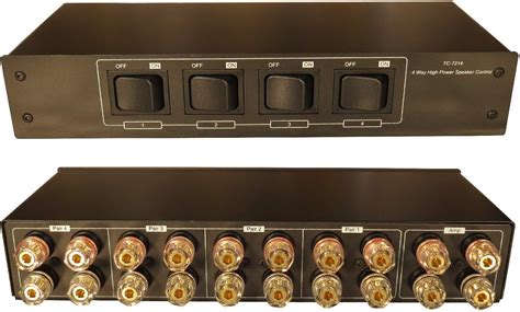 4 Zone Speaker Pair High Power Selector Switch Switcher With Gold