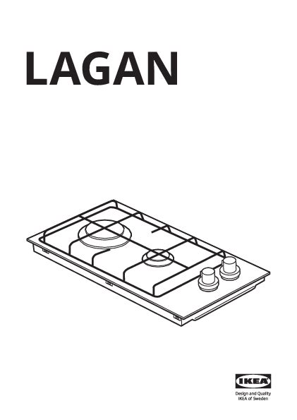 Ikea Lagan Gas Hob User Manual Installation Guide Safety Information