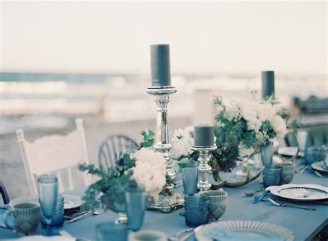 Sea Of Love Heavenly Beach Wedding Ideas Table Floral Decorations