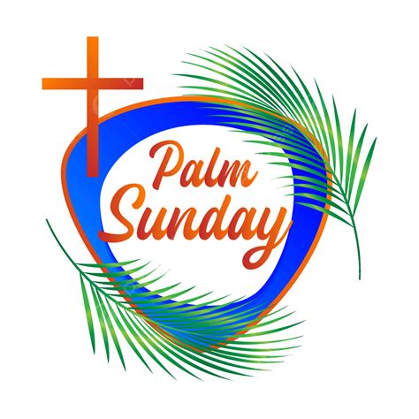Christian Palm Sunday Cross Theme Illustration Palm Sunday Palm