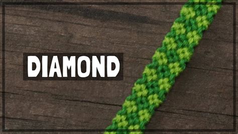An Actual Simple Diamond Friendship Bracelet Tutorial Cc Youtube