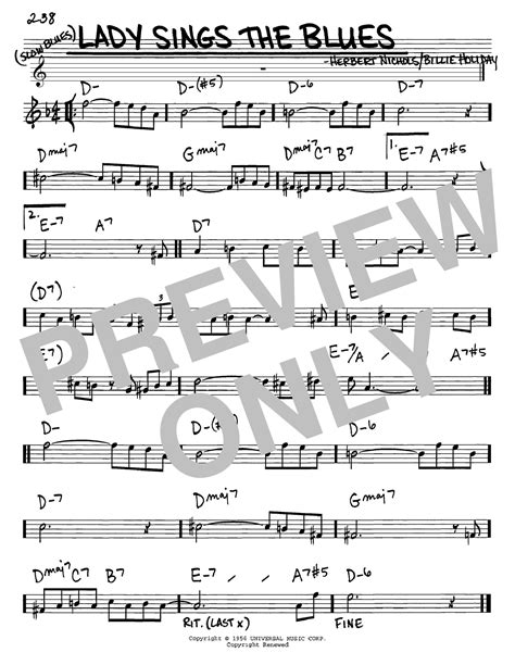 Sita sings the blues is joyous entertainment. Lady Sings The Blues Sheet Music | Billie Holiday | Real ...