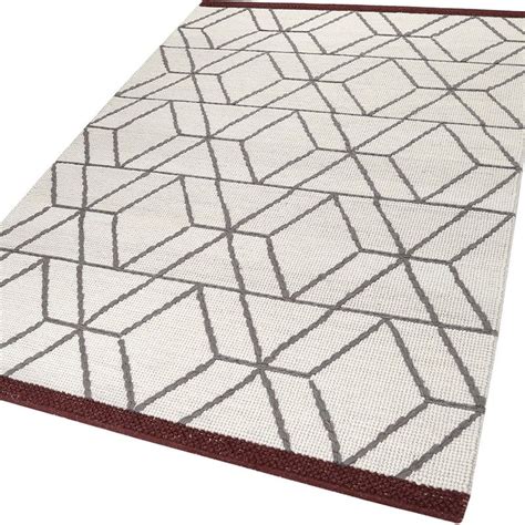 Hexagon Rugs 7703 01 By Esprit In Ivory And Rust Buy Online From The