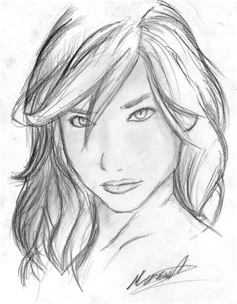 799x1024 Easy Pencil Sketches Of Women Easy Pencil Drawings Humans