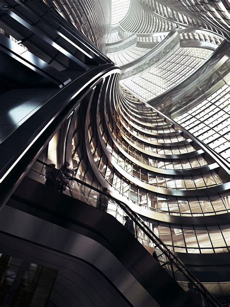 The Zaha Hadid Leeza Soho Tower To Feature A Twisting Atrium
