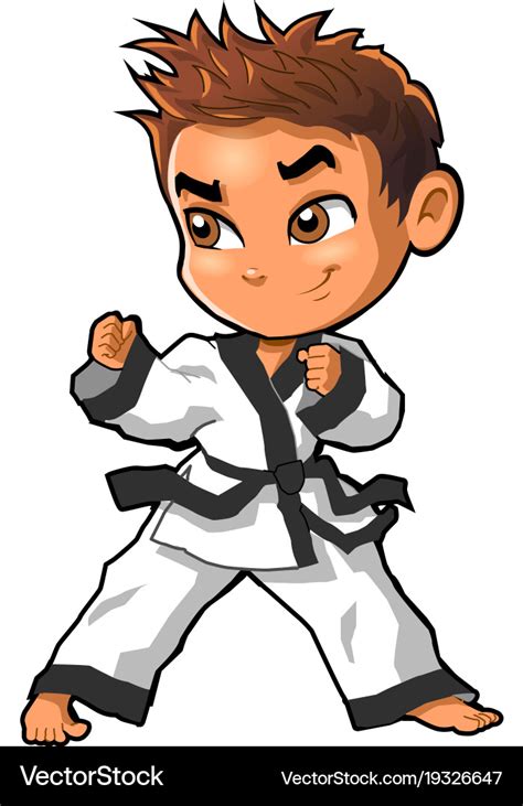 karate martial arts tae kwon do dojo clipart vector image