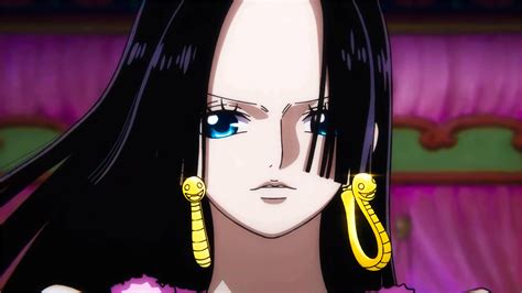 Wallpaper Boa Hancock Shichibukai Blue Eyes Black Hair Anime Girls One Piece 2048x1153