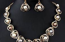women pearl sets bridal imitation tripe roses beads designed wedding jewelry