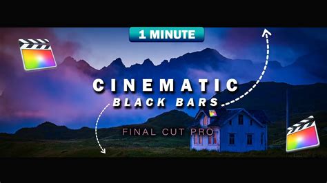 How To Add Cinematic Black Bar In Final Cut Pro Youtube