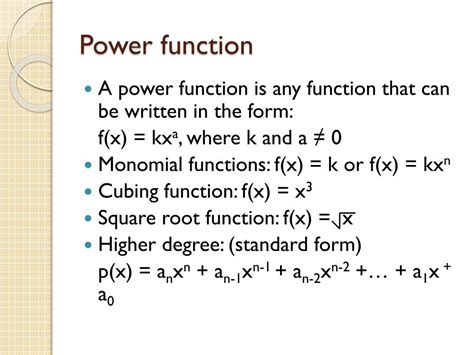 PPT - 2.2 Power Function w/ modeling PowerPoint Presentation, free ...