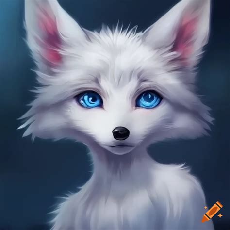 Anime Fox With Blue Eyes