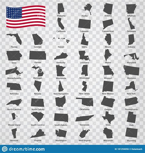 Fifty Maps Stats Of Usa Alphabetical Order With Name Every Single