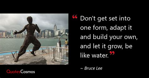 “dont Get Set Into One Form Adapt It And” Bruce Lee Quote