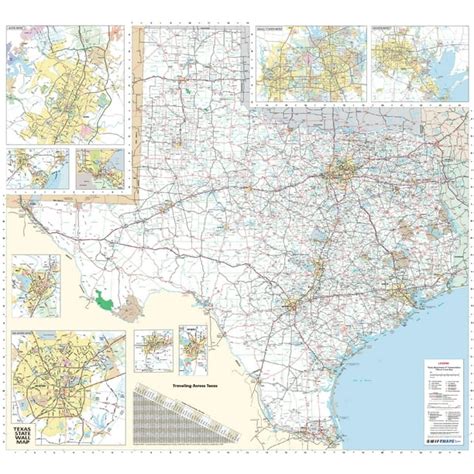 36x48 Texas State Official Executive Laminated Wall Map