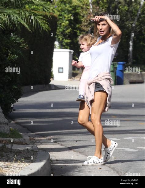 Elisabetta Canalis Out And About With Her Daughter Skyler Eva Perri