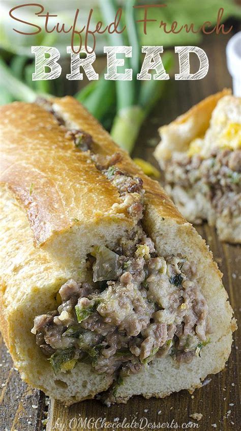 Stuffed French Bread Easy Oven Baked Cheesesteak