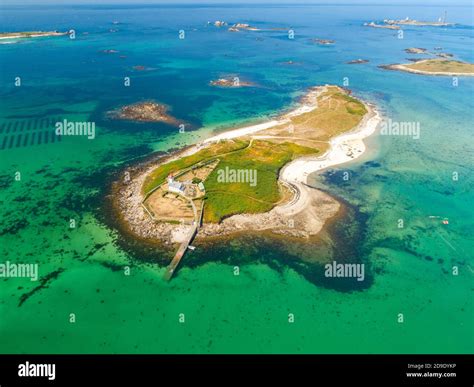 Aerial View Of The Coastal Area “cote Des Abers” Brittany North