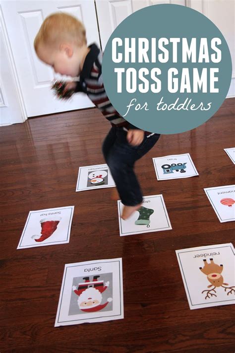 Memorize santa's reindeer's names… (this is a great activity for the kids!) after the holidays you can hang the strings outside for the birds to enjoy. Toddler Approved!: Christmas Toss Game for Toddlers
