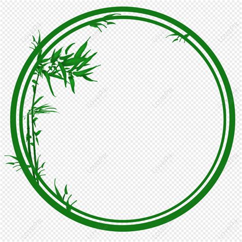 Bamboo Leaves Border With Leaves Bamboo Leaves Border Round Png