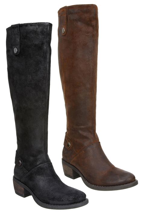 New Bertie Womens Pimlico Ladies Leather Low Heel Long Riding Boots