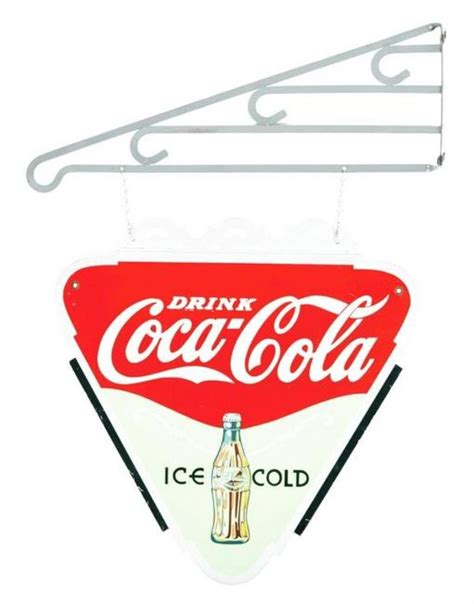 Double Sided Coca Cola Tin Flange Sign Value And Price Guide