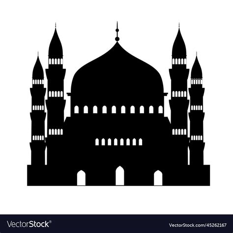 Islamic Mosque Logo Icon Template Mosque Vector Image