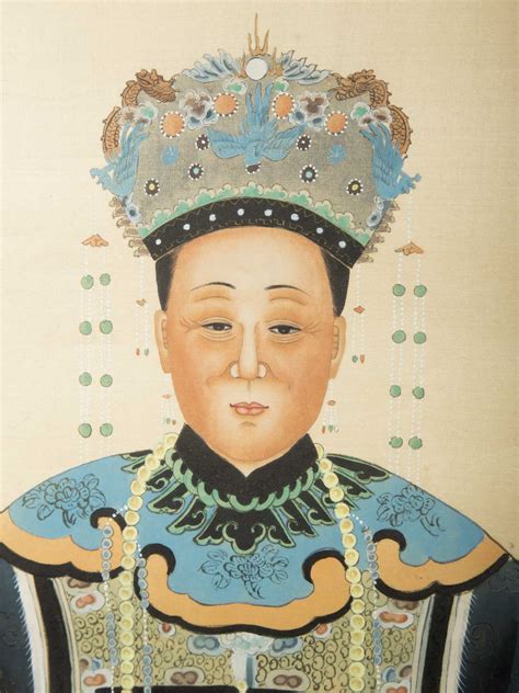Pair Of Chinese Ancestor Portraits