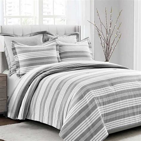 Gray And White Striped Comforter Amazing Design Ideas For Your Small