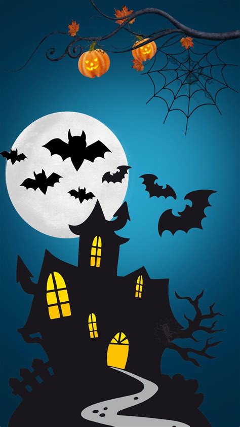 Halloween Day Cartoon Haunted House Hd Images Pictures
