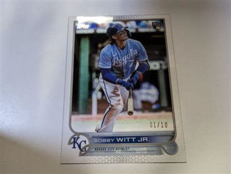 Bobby Witt Jr Clear Us187 Prices 2022 Topps Update Baseball Cards