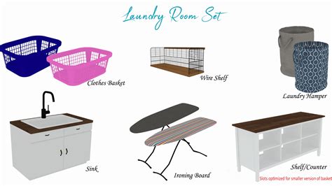 Laundry Room Set Sunkissedlilacs Sims 4 Cc