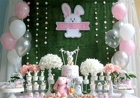 Rabbit Theme Birthday Party Ideas Photo 1 Of 21 Catch My Party