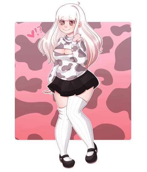 Safebooru 1girl Ahoge Animal Print Bangs Black Footwear Black Skirt