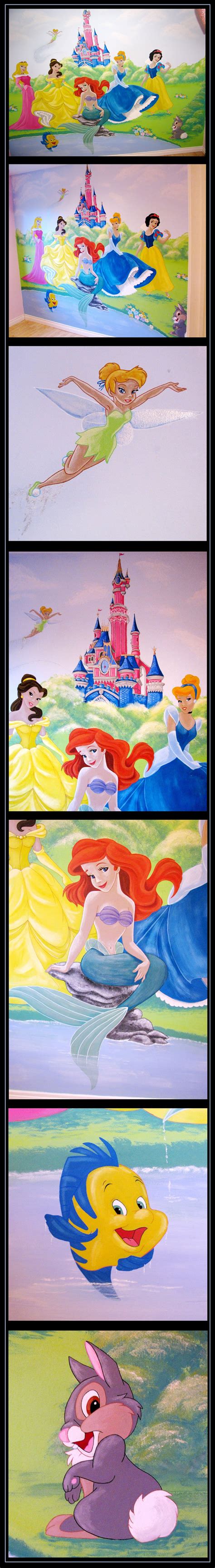 Disney Princess Mural On