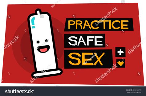 Practice Safe Sex Sexual Health Poster Stock Vector Royalty Free 614892611