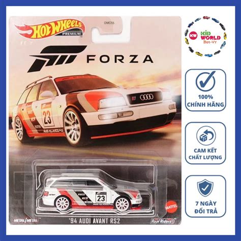 Xe Mô Hình Hot Wheels Premium Forza 94 Audi Avant Rs2 Hkc32 Bánh Cao