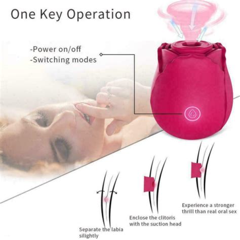 Rose Sucking Vibrator Clit Sucker Dildo Women G Spot Massager Sex Toys For Women Ebay