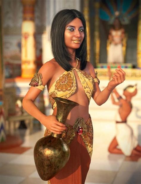 Khemsit 8 Ancient Egyptian Handmaiden Bundle 3d