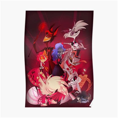 Original Hazbin Hotel Cast Poster For Sale By Vivziepop Redbubble